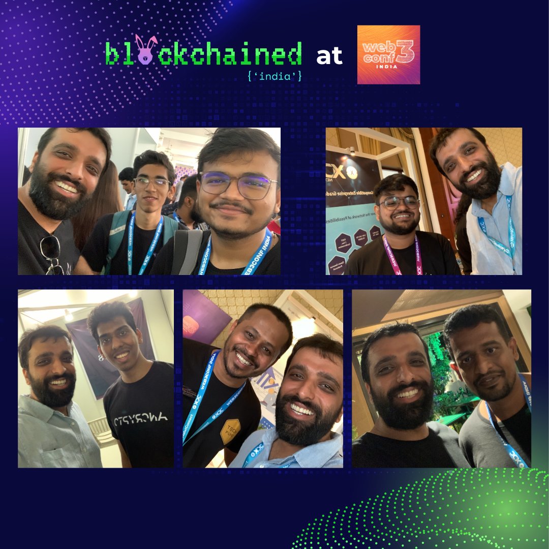blockchainedind's tweet photo. We had an amazing time at @web3conf_india🔥

We met some amazing folks, made some new friends, did some catching up with our old friends and enjoyed all our conversations!! https://t.co/lXkNhwPcNn