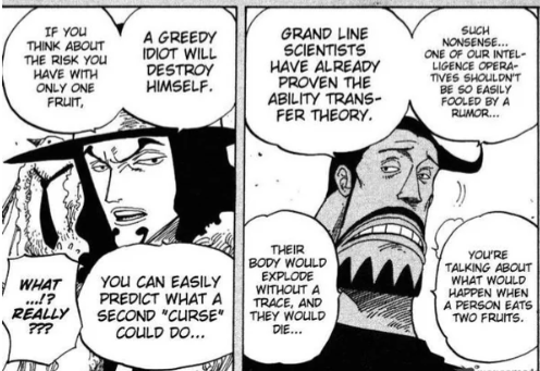 Typical Joe on X: Interestingly, it seems that it was after this battle  that both Shanks & Blackbeard began to pursue the Gomu Gomu no Mi, and the Yami  Yami no Mi.