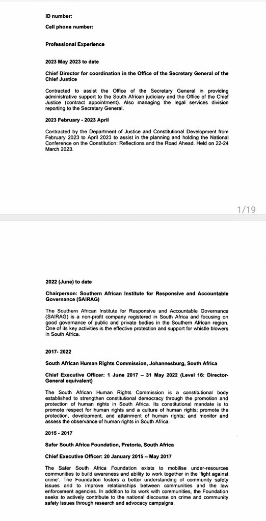 AthiMtongana's tweet photo. Former Human Rights Commission CEO, Adv. Thipanyane says his experience and track record speaks for itself. Have a look at extracts from his CV. #PPInterviews #Newzroom405 https://t.co/WUMpdopkGC