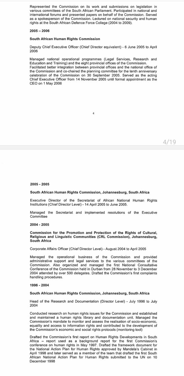 AthiMtongana's tweet photo. Former Human Rights Commission CEO, Adv. Thipanyane says his experience and track record speaks for itself. Have a look at extracts from his CV. #PPInterviews #Newzroom405 https://t.co/WUMpdopkGC