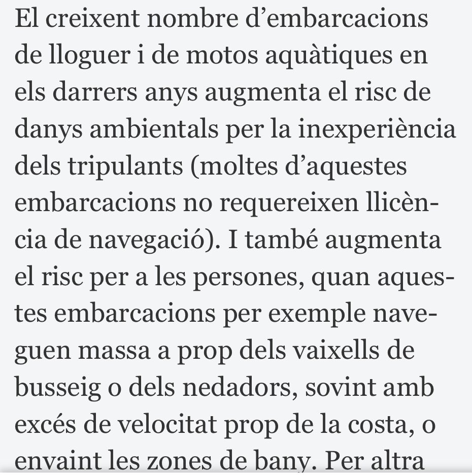 AmicsdLEstartit's tweet photo. Sobre la urgència de canviar el model de nàutica recreativa (actualment d’explotació intensiva, “in crescendo”), vegeu aquest article científic 🧐
https://t.co/1LsOBZJkOc

El va sintetitzar Josep Lloret a @elpuntavui el 22 d’agost i se’n va fer ressò @SosCostaBrava https://t.co/a9RbhI9p0T