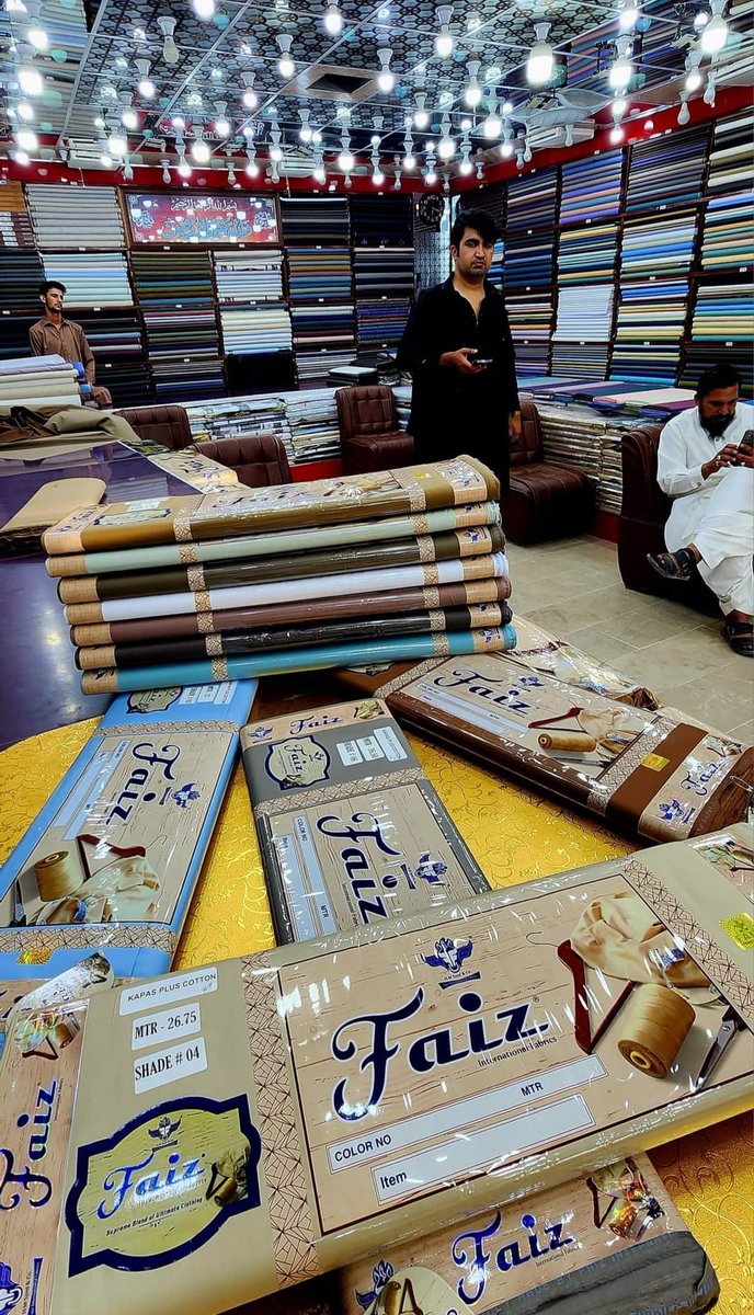WadoodCloth's tweet photo. "New Arrivals...🍂23/08/2023
Faiz International Brand, High Quality Fabric, 100% Pure Cotton, New Colors,
              Wadood Cloth Mission Road Quetta.

#quetta #quettacity #fabric #menclothing #apparel #fabricshop #balochistan #pakistan #baloch #khuzdar #sibi #kharan https://t.co/NXoI13jGON