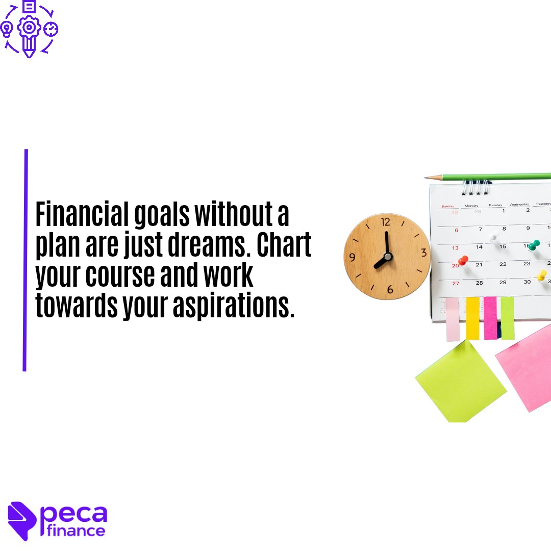 PecaFinance's tweet photo. The first step to achieving your goals is to chart your course. Don't leave those financial goals in your head. Draft out a plan today!

#personalfinance #financialgoals #WednesdayMotivation #Wednesdayvibe https://t.co/YQHxD4Y2zM