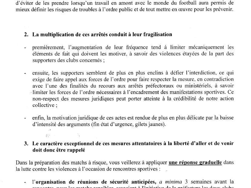 Pierre_B_y's tweet photo. @MeZingueur Ce que le ministère de l'intérieur a indiqué aux préfets en novembre 2019 dans une circulaire. https://t.co/0aevqRXdGV