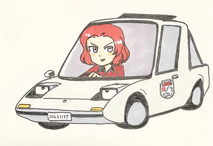 #誰も描かなそうな車を描いた奴しか勝たんクラン・クルセイダーマーコス1600エリーカたま電気自動車 