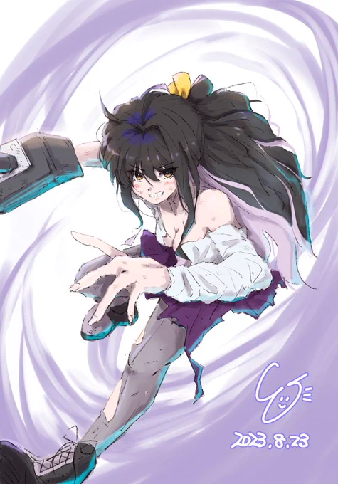 『服を切らせて、骨を断つのよ!戦いはこれからだ!(`・ω・')』決死の長波サマです!#艦これ #長波 