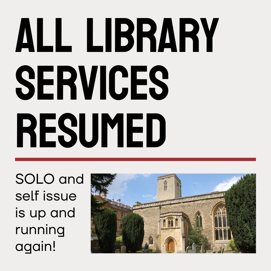 sehlibrary's tweet image. SOLO and self issue is back up and running! 
#BusinessAsUsual #LibraryService #StEdmundHall #TeddyHall