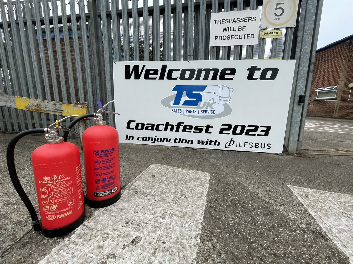 CherryProducts's tweet photo. #COACHFEST 2023. 23-24th August @ Cleckheaton BD19 4BJ. Theres a great number of exhibits old and new come along and see us on the #cherryproducts stand for the latest information and offer on the #P50 #fire #extinguisher https://t.co/51MZnKPxNm