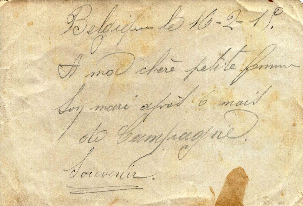 Le_Chtimiste's tweet photo. Souvenir de Belgique du 79ème régiment d'infanterie, le 16/02/1915 après 6 mois de campagne.  - - Merci à Jannine - #Chtimiste  #79eRI https://t.co/x8RGa24iQH
