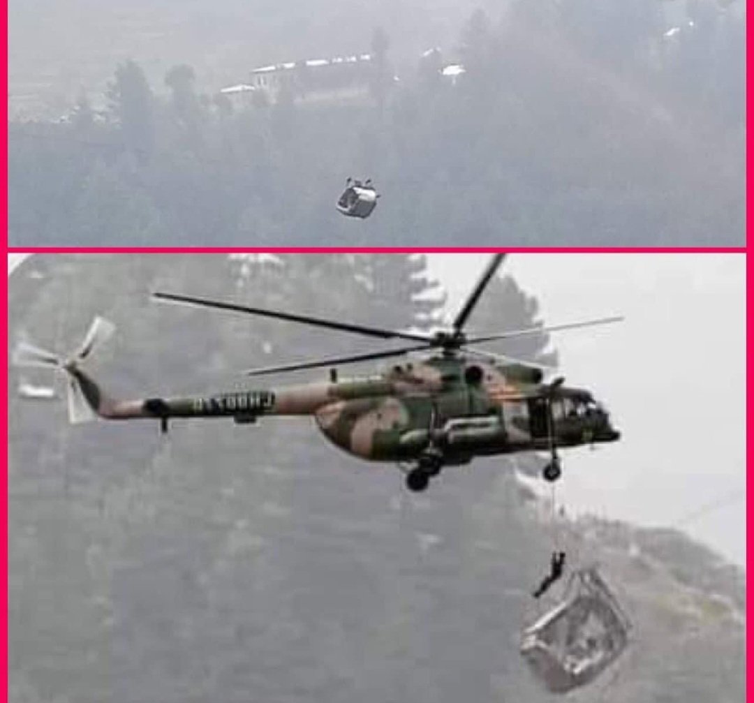 MasudAKhan6's tweet photo. ALLHUMDULILLAH. Operation ends successfully. In an army led operation, all the children trapped in chair lifit rescued. Credit to army's leadership,  SSG commandos,  PAF, army aviation , civil administration, and people of Battagram . Although the rescue operation was extremely dangerous and risky yet the determined Pakistan Army succeeded in rescuing all those trapped . Unfortunately, there are still anti army social media brigades who are spewing venom against the institution out of sheer hatred and BUGUZ . Let us understand that the Pakistan Army is the centre of gravity of this country, which has kept the national fabric from being torn apart. It is the only institution towards which the nation looks during natural calamities and challenges. Stand with your armed forces . Long  live Pakistan Army.  Pakistan Paindabaad.