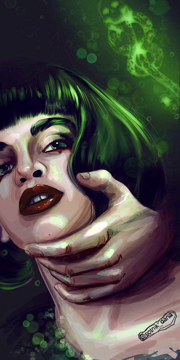 SotnikDaria's tweet photo. #slytherin #pansyparkinson #art #sotnik_daria https://t.co/bKL18OO2Cf