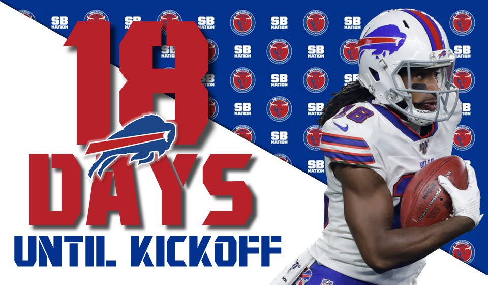 sara_larson's tweet photo. Another day closer #BillsMafia 📷! ...We are Andre Roberts days away until kickoff! #18DaystoKickoff #BillsSznCountdown https://t.co/L7xVfPHZwX