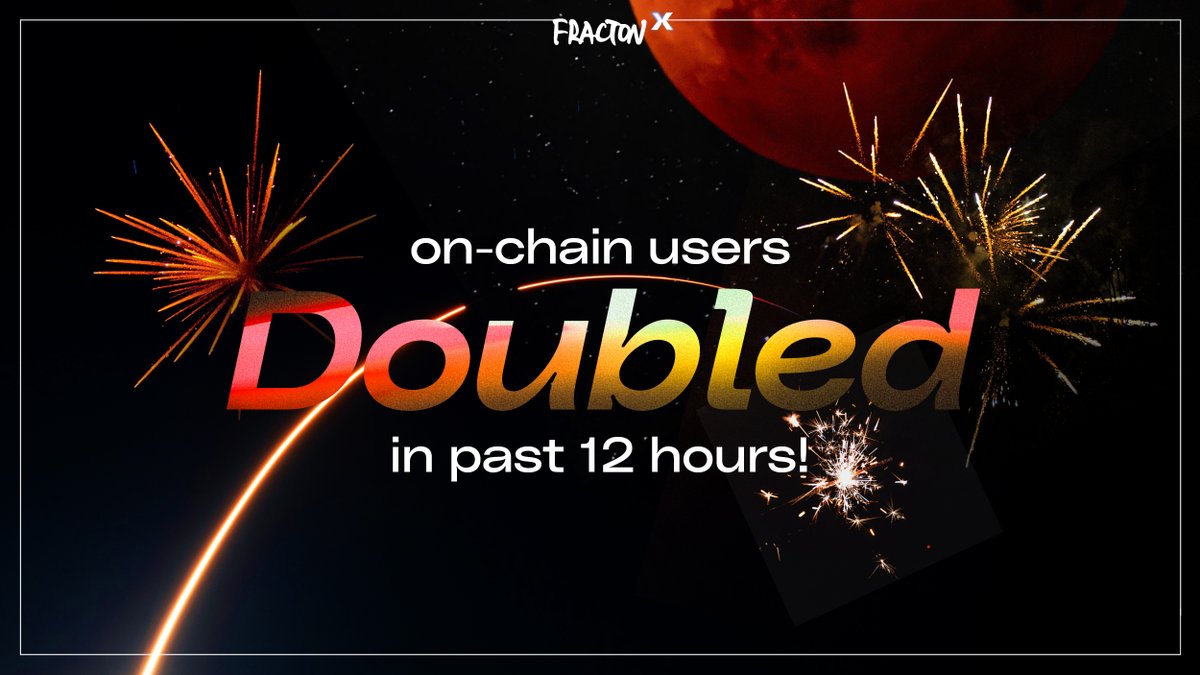 In celebration of on-chain users doubled in the past 12 hours!! 🔥🎉🎉

💰 $300 giveaway!!
👉🏼 Give that retweet &amp; show some love
👉🏼 Drop a comment: " $ft doubled"

Ends soon!!