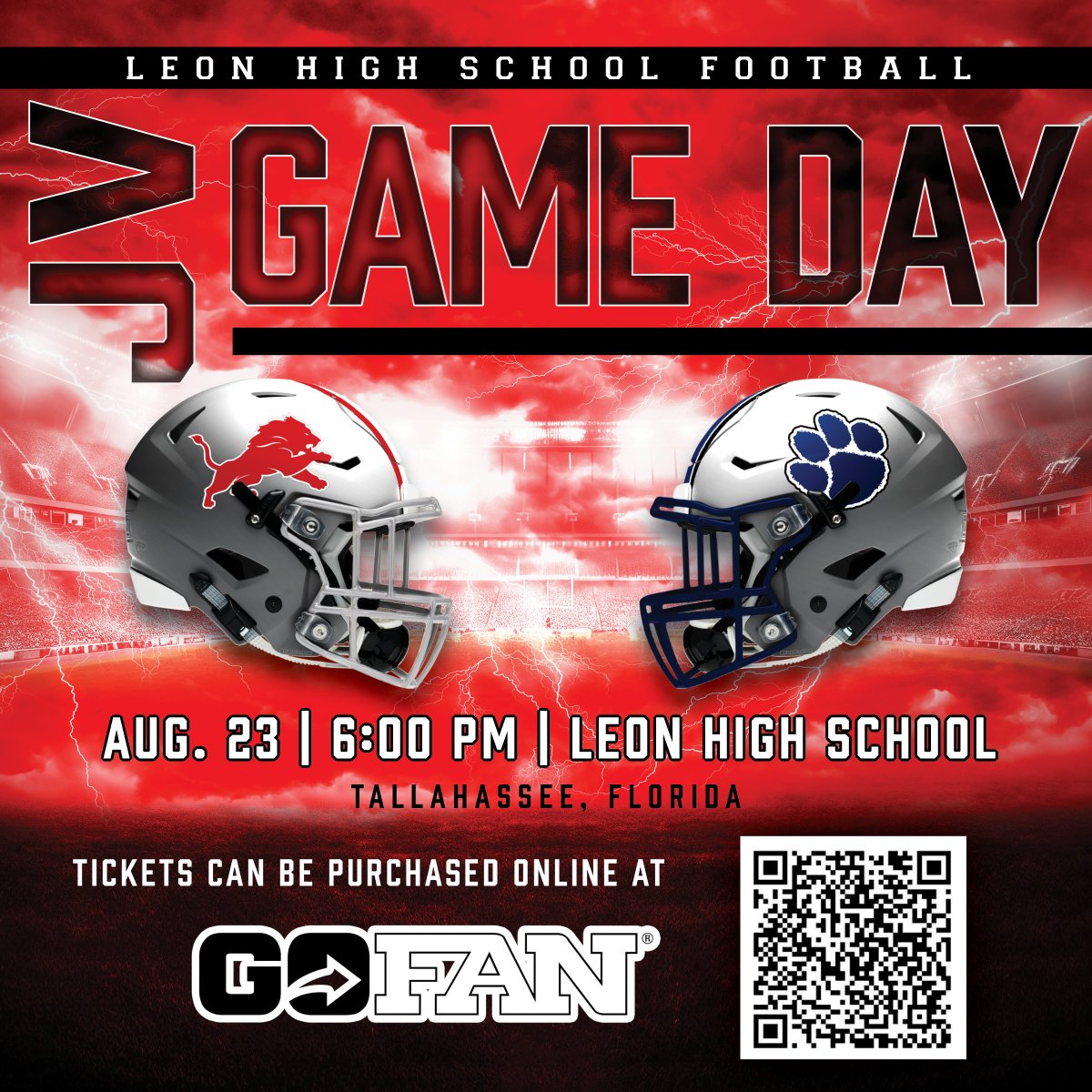 Come out to cheer on our JV Leon Lions tonight for their first game of the 2023 season! Leon High School at 6:00 pm. Go Big Red!