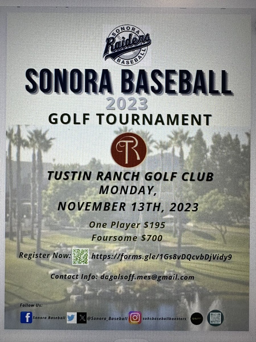 Sonora_Baseball's tweet photo. Sonora  Baseball Golf Tournament, looking for golfers! https://t.co/Tl2LFgbhy6