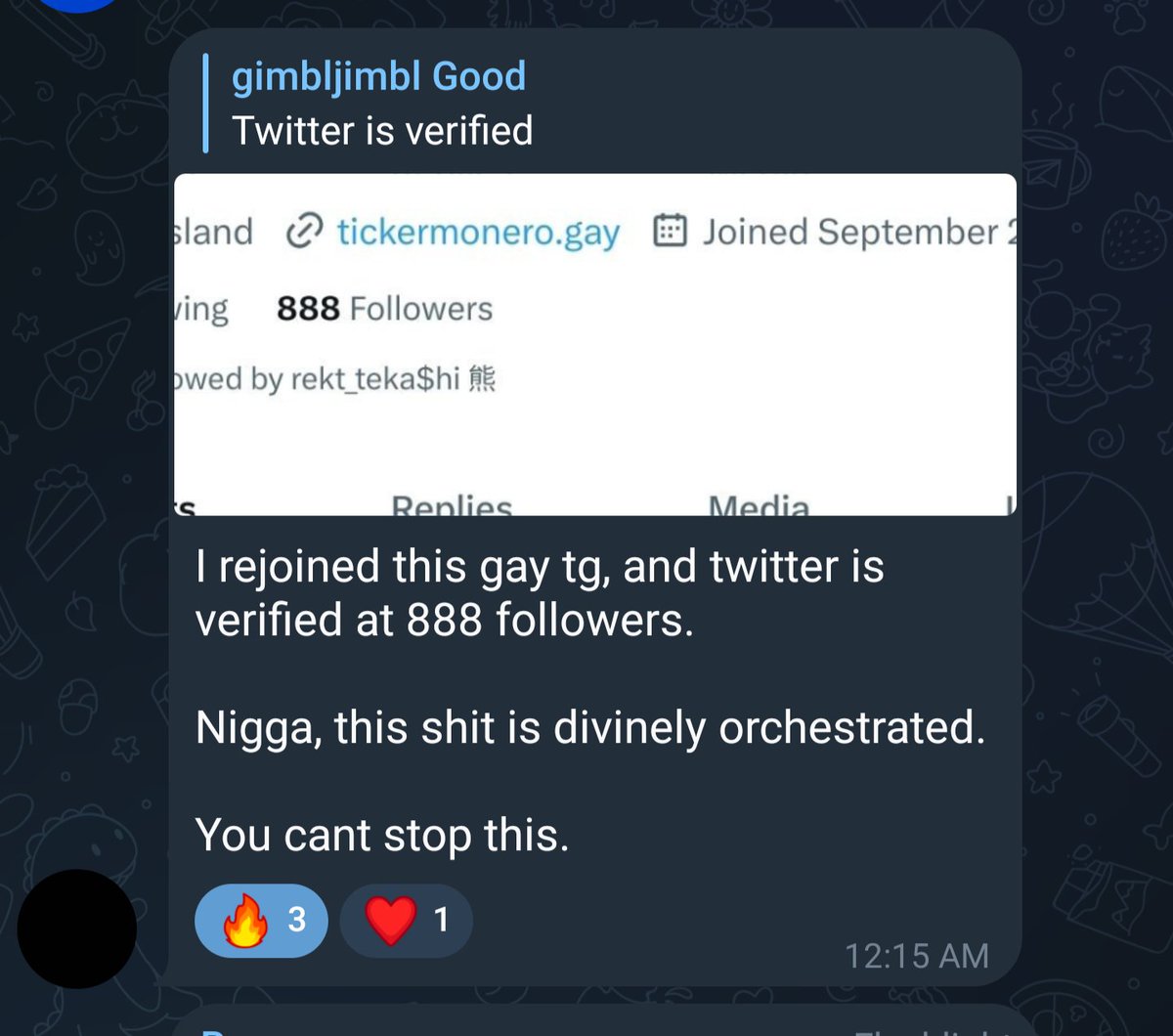 $MONERO CMAJBJ1776PB(K) tweet media