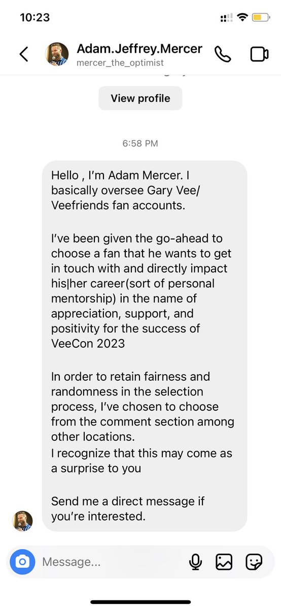 katyherrin14's tweet photo. Too good to be true… tell me it’s not a scam please @garyvee  😭😭😭😭 https://t.co/7PmaSPJWNV