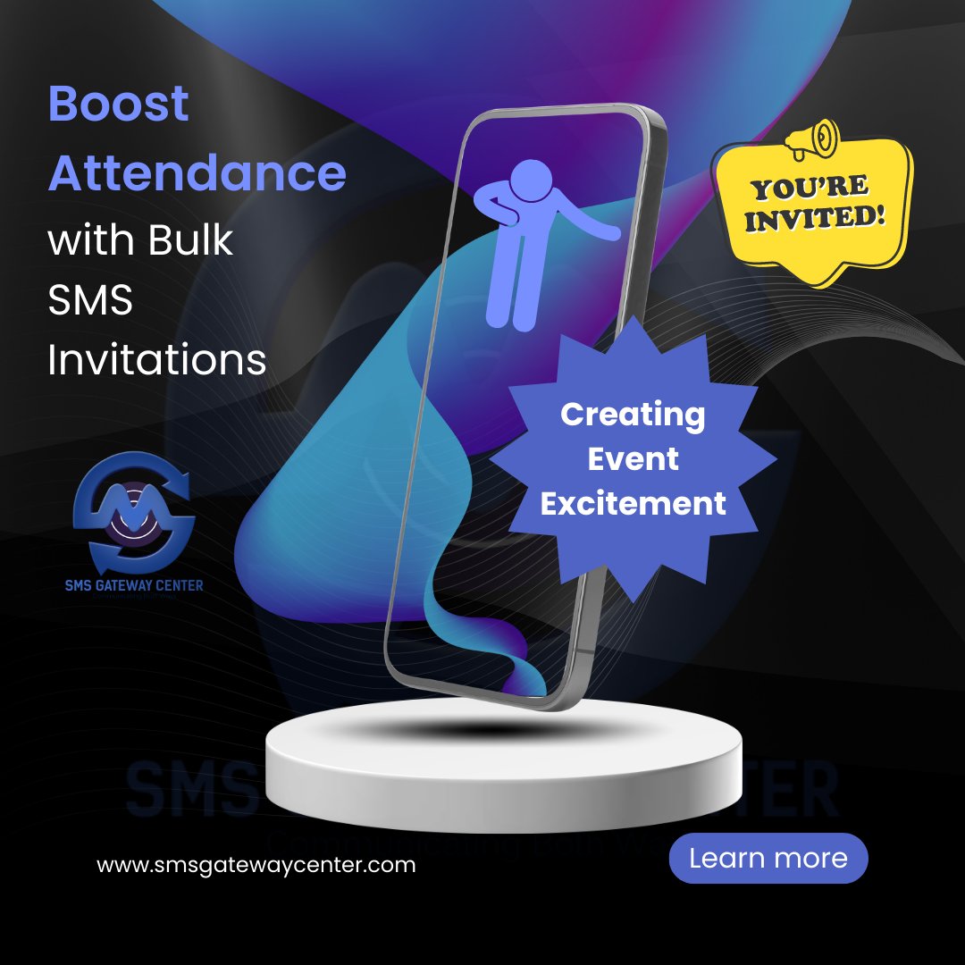 SMSGatewayIndia's tweet image. Creating Event Excitement: Boost Attendance with Bulk SMS Invitations

smsgatewaycenter.com/blog/bulk-sms-…

#SMSGatewayCenter #BulkSMS #EventPromotion #BulkSMSInvitations #PackTheHouse #EventSuccess #EngageYourAudience