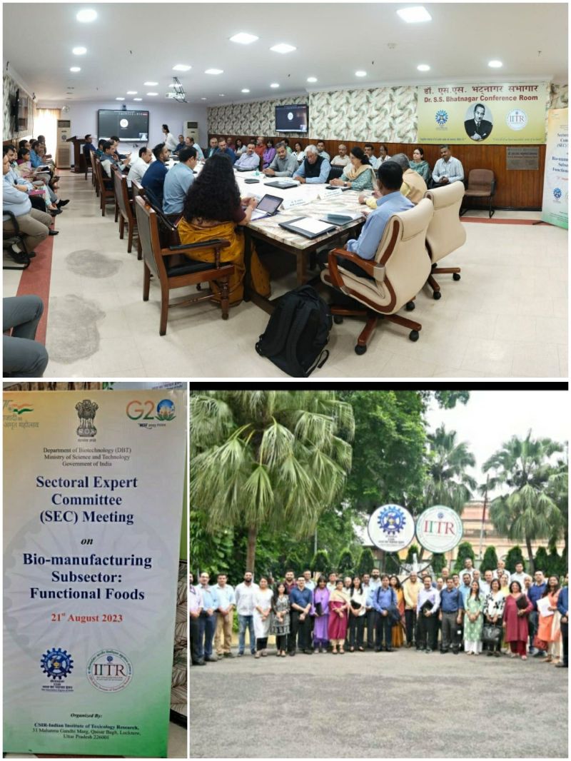 It was great being part of the expert committee constituted by Dept of Biotech, Govt of India on  functional foods. We had nice deliberations on challenges, pain points and possible solutions at IITR, Lucknow 
#probiotics #prebiotics #functionalfood #gutmicrobiome #wellness