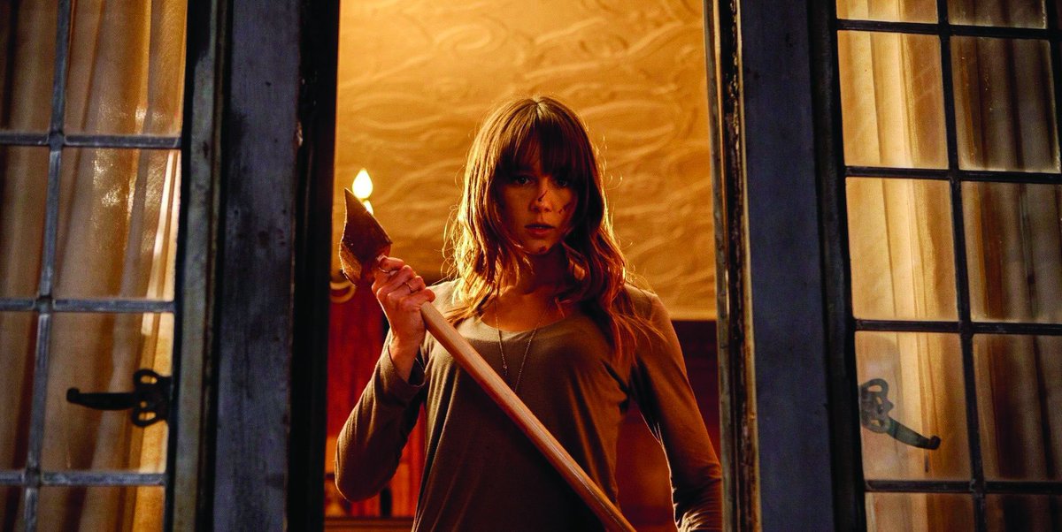 FilmUpdates's tweet photo. ‘YOU’RE NEXT’ was released in theaters 10 years ago today. https://t.co/fTcXUocPDZ