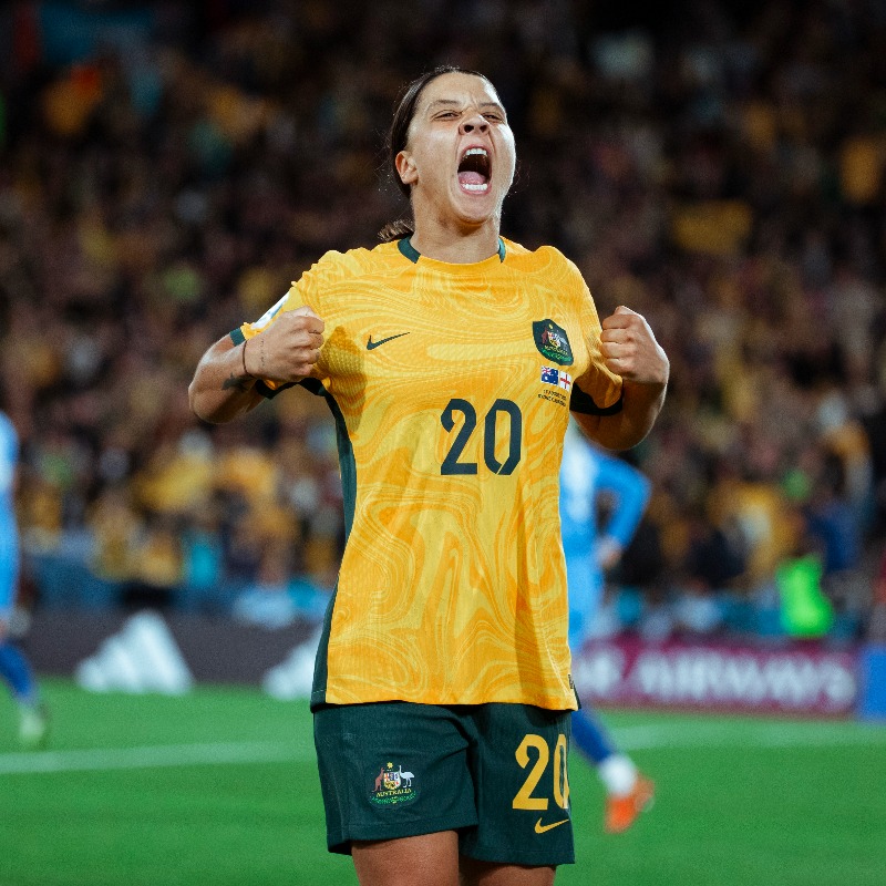 TheMatildas's tweet photo. What a strike! 🚀🤯

@samkerr1's goal against England has been nominated for the #FIFAWWC Goal of the Tournament - VOTE NOW 🗳️⬇️

#Matildas #TilitsDone