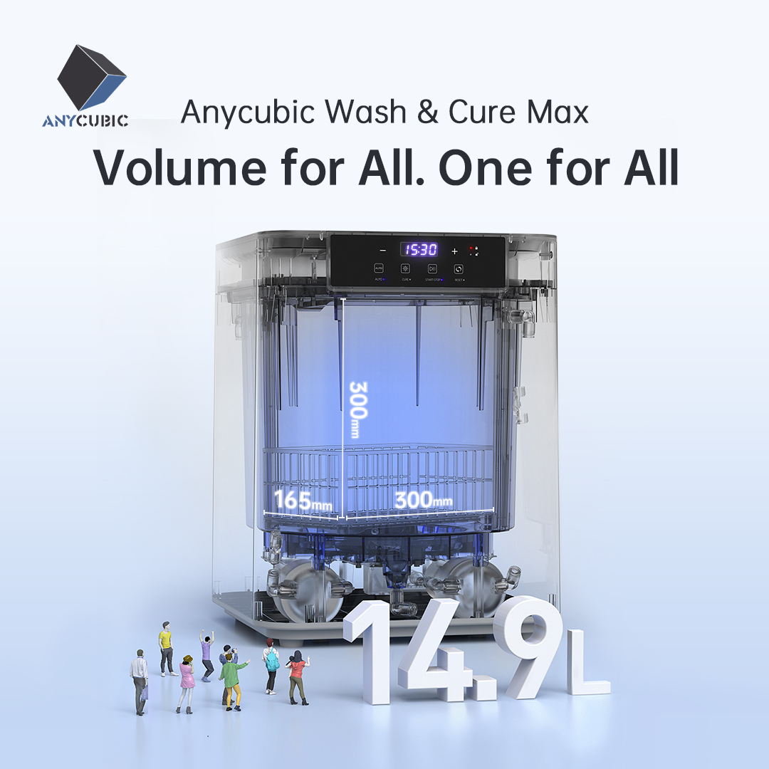 anycubic3dprint's tweet image. Anycubic Wash & Cure Max- Volume for all. One for all. 🌊 😍 With the Anycubic Wash & Cure Max, never fret over cleaning even the largest models.
🌟 Catch its grand launch on August 29 at Formnext + PM South China.
#AnycubicWashandCureMax #3Dprinting #Postprocessing