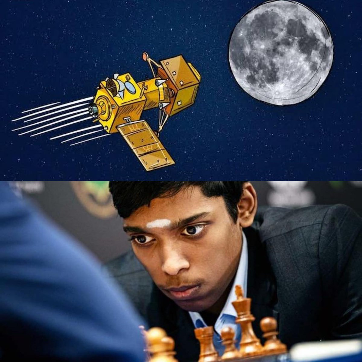 Arunkumarjasu's tweet photo. Today is an important day in the history of our country... 🇮🇳

Hope ❤️

#Chandrayaan3Landing
#Chandrayaan3 #Chandrayaan_3 #Chandrayaan3Mission #Chandrayaan #Praggnanandhaa #ChessWorldCup #praggnanandha https://t.co/H90qbYjT0k
