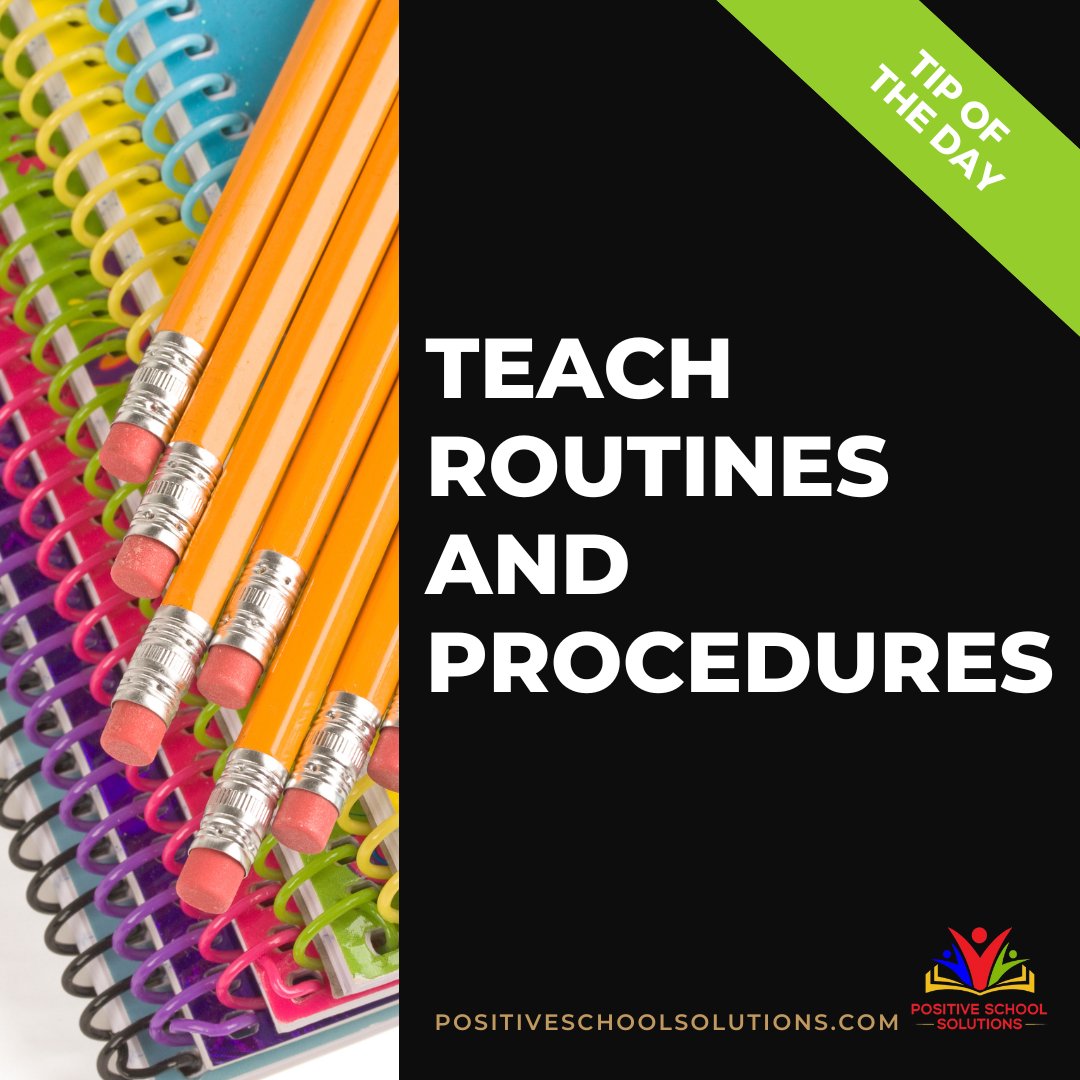 Positive4School's tweet photo. Taking time to model routines & procedures provides students with a clear mental picture of what success looks like. We've mapped out the 1st 5 Days of Modeling Routines & Procedures to help you create consistency!
https://t.co/UOEFbVY4FN
#k12 #bestteachingpractices #schools https://t.co/MU29mZcuU6