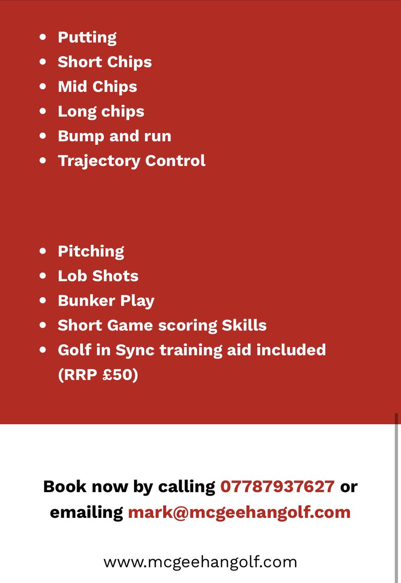 Mcgeehan1M's tweet image. Looking to lower your scores and handicap then don’t miss out on this incredible offer #TourProShortGame #TrainingAid #No1 #Coaching @golfingherald @proagenda @YUGCUK