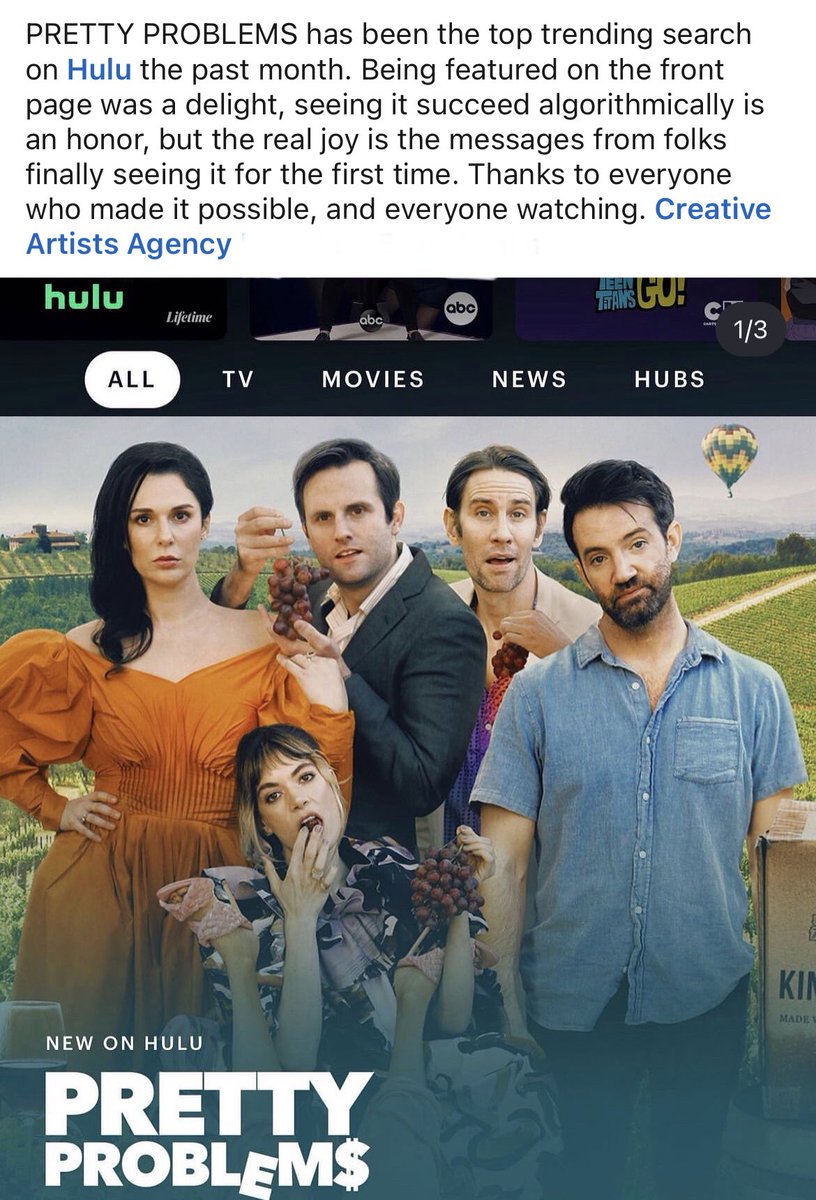 Thanks to all who watched #PrettyProblems and made it the most searched film on <a href="/hulu/">Hulu</a> this past month!