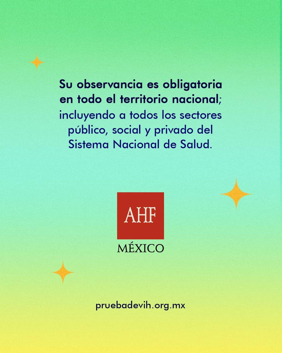 ahf_mexico's tweet photo. La observancia de las NOM's es obligatoria en nuestro país. https://t.co/KW1VJpGeEs