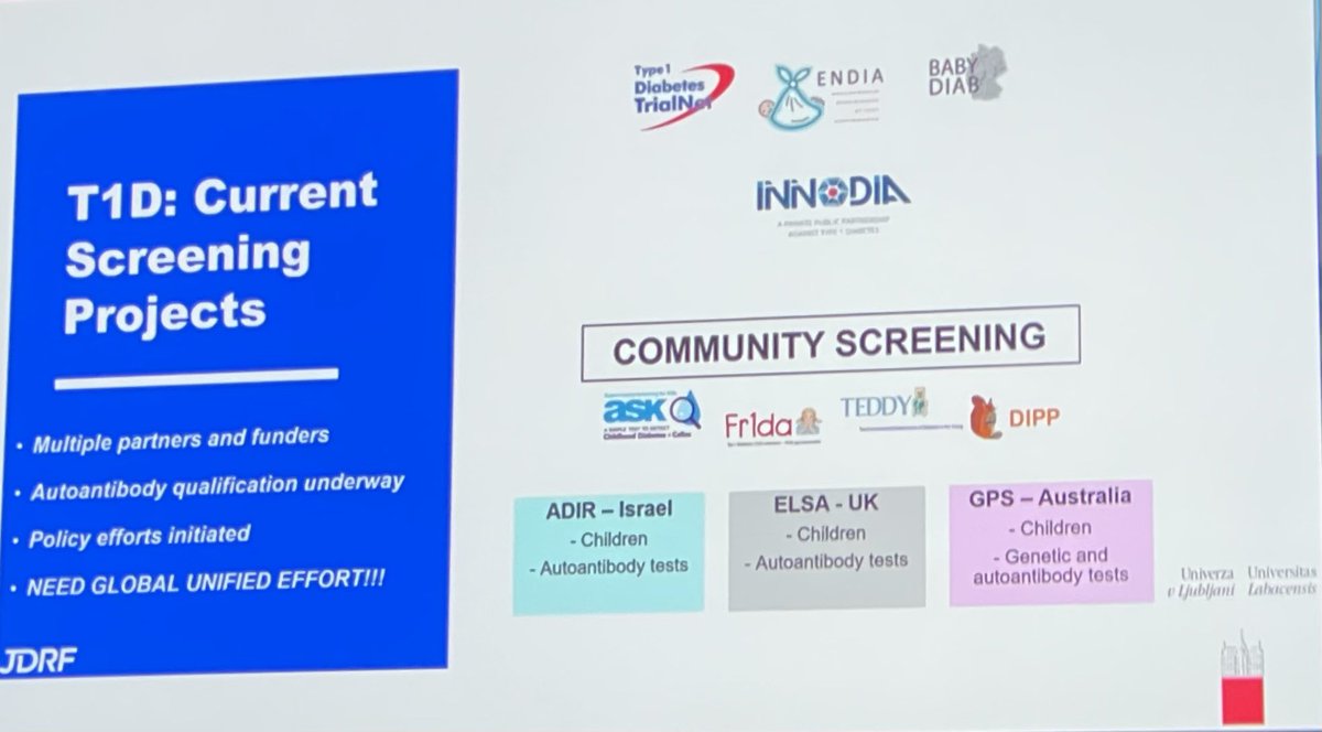 BetaCellCRE's tweet image. #endiastudy features as one of many key global initiatives in a plenary talk at the #23ADC by Tadej Battelino advocating #type1diabetes screening