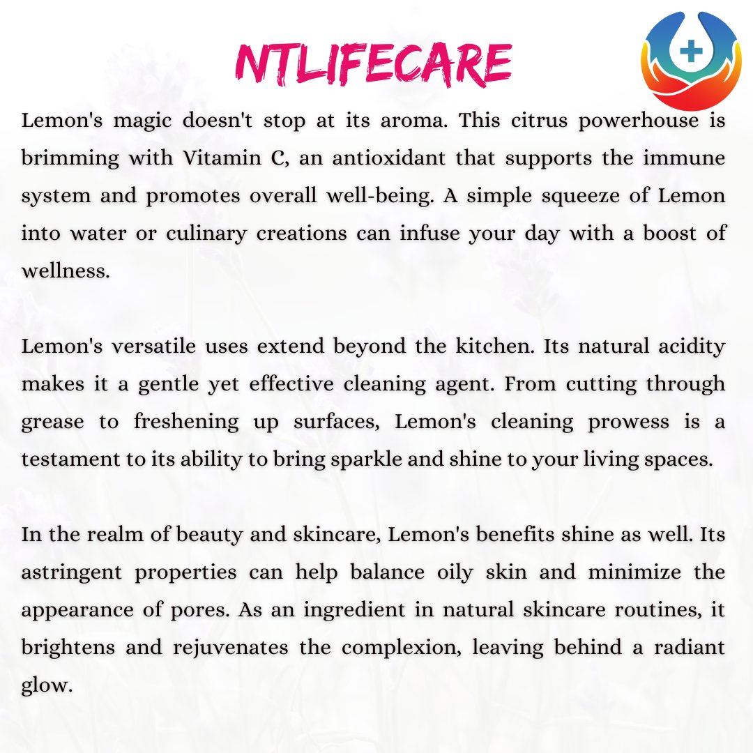ntlifecare's tweet photo. In the citrus groves and sunny orchards, nature presents us with a vibrant gem β the Lemon. #ntlifecare #healthyfood #healthylife #Lemon #CitrusMagic #ZestForLife #FreshnessRevived #VitaminCBoost #SunnyCitrus #LemonBenefits #NaturalWellness #CitrusAroma #KitchenEssential #Lemon https://t.co/TTkeDSZFe5