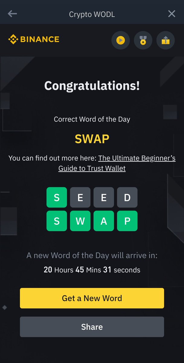 cryptoomunk's tweet photo. #Binance #wotd of last 4 days #cryptoomunk https://t.co/I46GYiqoqd
