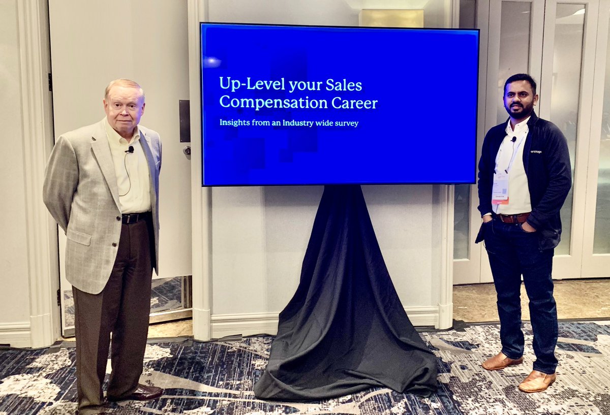everstageinc's tweet image. What a fantastic session at @WorldatWork #SalesComp23!

A huge shoutout to Rick Butler for joining our CEO @siva_rajamani to discuss how sales compensation professionals can up-level their career!

It was truly an insightful session that can only be described as one for the ages!