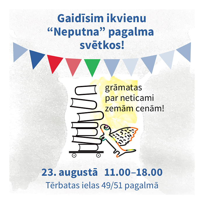 Pagalma svētki Tērbatas ielā 49/51 norisināsies no plkst. 11.00, bet mājaslapā akcijas piedāvājums jau ir spēkā: neputns.lv/collections/ak…. Plkst. 18.00 atvērsim Jāņa Joņeva grāmatu ar muzikālu pārsteigumu un vīna glāzi turpat pagalmā! Tiekamies!