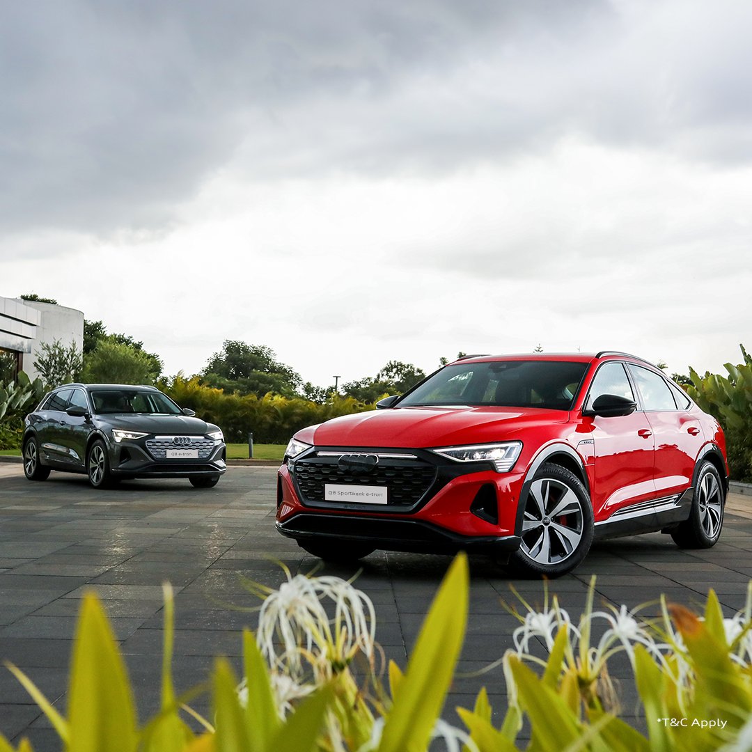 AudiIN's tweet photo. The Audi Q8 e-tron is equipped with increased high-power charging speeds that take you from 10% to 80% capacity in just 30 minutes*.
The new, fully electric Audi Q8 e-tron range.
Explore Now: https://t.co/YF0dy0OYWi
#RightCarForRightNow #Q8etron #ProgressYouCanFeel #AudiIndia https://t.co/9UwrY6OR4g