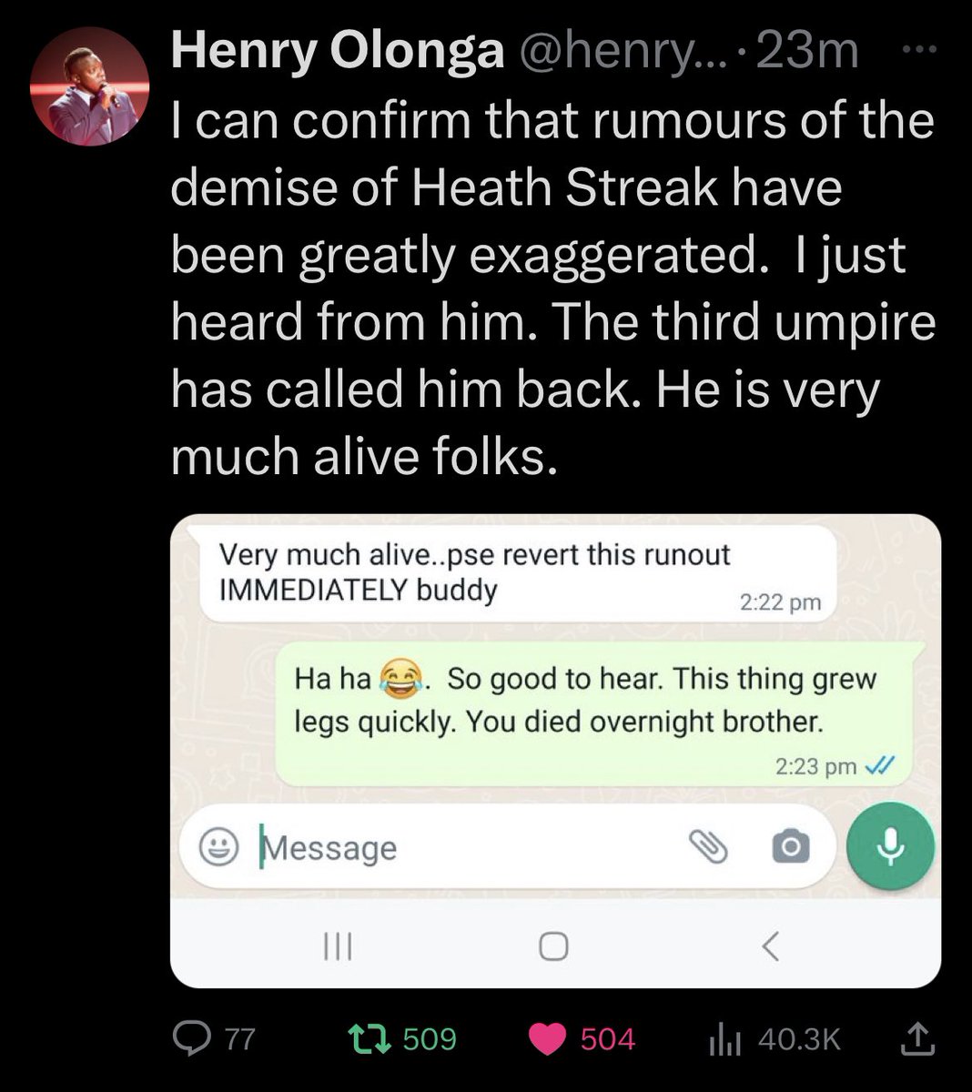 Butler74Keith's tweet photo. @mikemadoda Fake news https://t.co/kHr6jLSwit