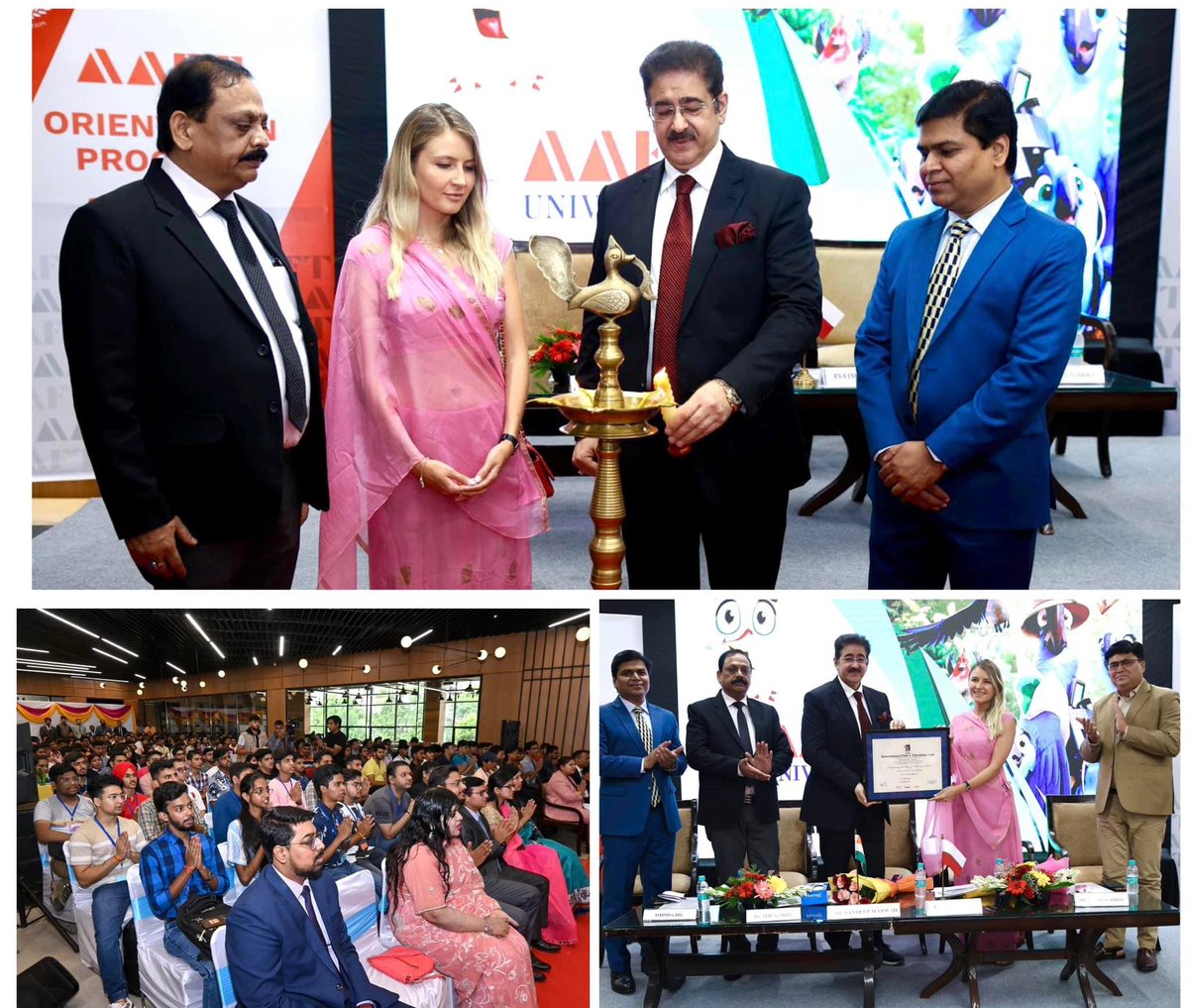 EIcmei's tweet photo. Formal Inauguration of AAFT School of Animation & AAFT School of Data Science at Marwah Studios-Renowned Polish Actor & Film Maker Eva Jakubovska Graced the Occasion #aaft #orientation #schoolofanimation #schoolofdatascience #marwahstudios #polishactor #filmmaker https://t.co/30ec0oI97W