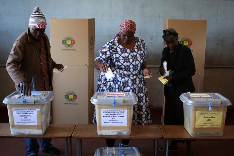 daddyhope's tweet photo. Voting has started in Zimbabwe, everyone who is registered to vote should go and vote.

This tweet is for anyone who wants to share videos or pictures of what is happening where they are today.

Post them in the comments section.
If you want me to tweet anything important, send to +44 7494 865397.