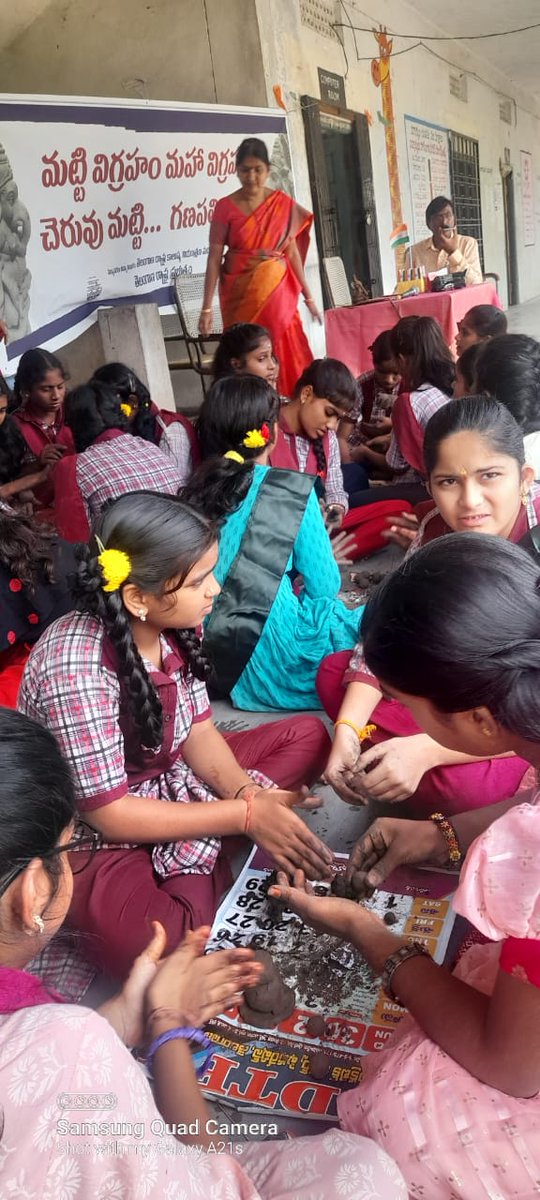 Nizamabad TSPCB workshop on making Clay Ganesh Idols on  21.08.2023