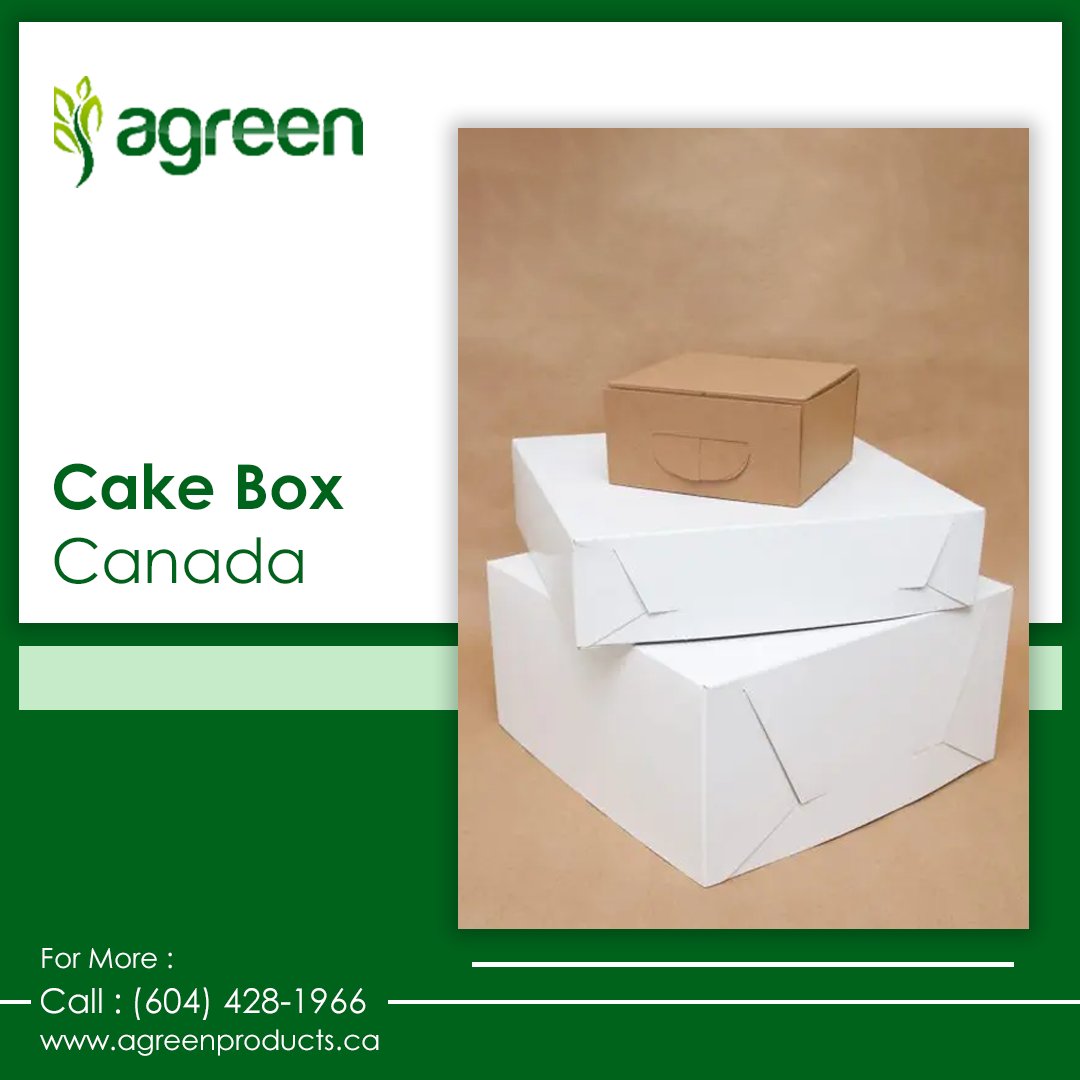 agreenproducts's tweet image. Unbox happiness with Agreen Products' Cake Boxes in Canada. Stylish and sustainable, our boxes are designed to showcase your sweet creations while protecting the environment. Elevate your cake game responsibly!

bit.ly/3gidjx7
#agreenproducts #disposal #cakeboxes #canada