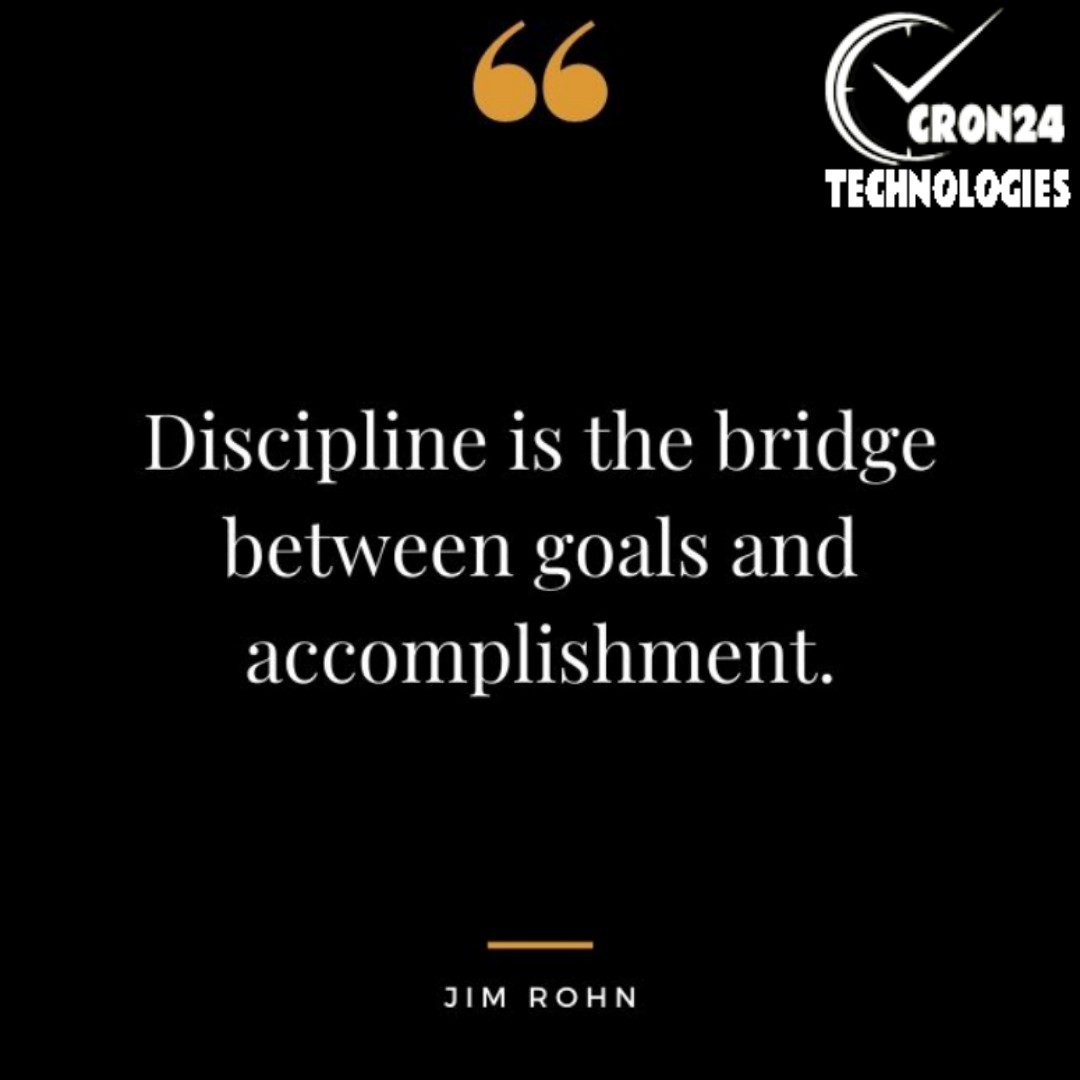 Cron24Tech's tweet photo. Discipline is the bridge between goals and accomplishments.
#cron24 #wednesdaywisdom #quotes #discipline #goals #accomplishments #business #onlinebusinessideas #entrepreneurship #appdevelopment #spacerentalscript #splacerclone #peerspaceclone https://t.co/v2cwPlFlQS