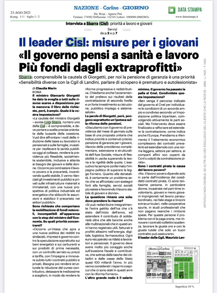 CISL Nazionale tweet media