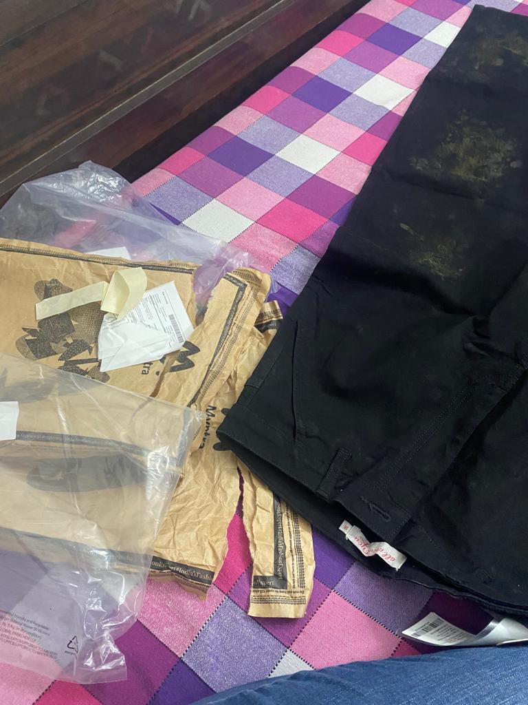 Pooja_2003's tweet photo. @myntra @myntra  you guys are hearing me since last 5 days.. the product needs either replacement or return.. it is not a big task.. do you think it is good to keep such fungus full clothe at home? Chasing for around a month for this order to exchange or return.. https://t.co/qrmnFOV6lE
