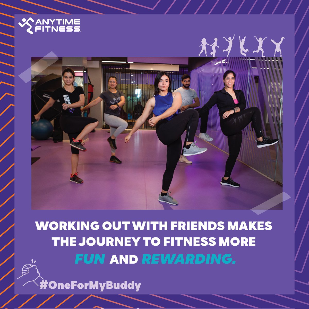 One for my Buddy
Friends make fitness fun! Agree?

#AnytimeFitness #AnytimeFitnessIndia #OneForMyBuddy #FriendshipDay #FriendshipDay2023 #Fitness #Health'