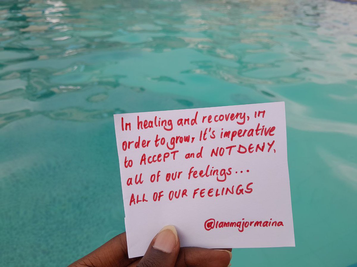 IamMajorMaina's tweet photo. The journey is to relearn how to feel safe expressing our emotions, having a space that'll allow us to go deep within and not have to worry what others will think,because this is the prison we've been in.
I hope you'll find spaces that allow you to feel

#Kujikubali #mentalhealth https://t.co/TGfG4Uvf2N