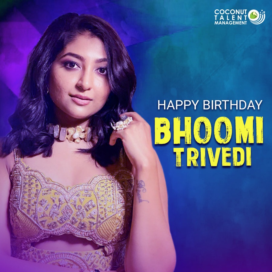 #HappiestBirthday to the #soulful #BhoomiTrivedi! May your day be filled with the same zeal and energy that you exude for your audience.

#CoconutTalentManagement #HappyBirthday #Birthday #Singer #BollywoodSinger #BirthdayWishes #BirthdayVibes #Wishes #Greetings #Blessings #HBD