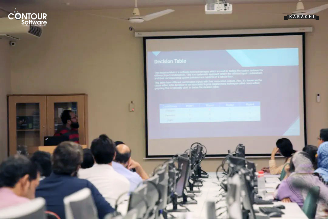 ContourSoftware's tweet photo. Our very own SQA Team Lead led an energizing workshop on "Pragmatics and Technicalities in Software Quality Assurance" at Salim Habib University, leaving an indelible mark of wisdom. 🎓📚

#ContourSoftware #SoftwareForLife #OurPeople #OurCulture #Contourians #SalimHabibUniversity https://t.co/mVpgOuGvdo