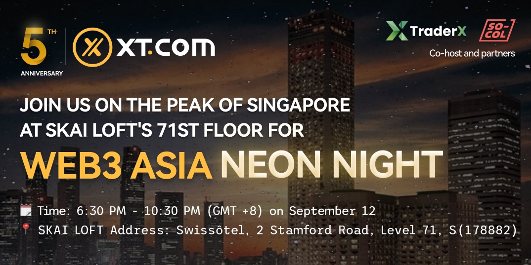 #XTexchange is celebrating its 5th anniversary milestone. We will light up the night sky with a neon-themed party at the tallest building in Singapore! 🗓 12 September 2023, Tuesday ⏰ 6:30pm - 10:30pm 📍 Swissôtel, SKAI LOFT 2 Stamford Road, Level 71, Singapore ➡️ Celebrate